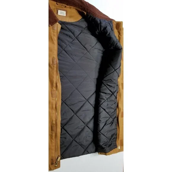 Northeast Outfitters Full Zip Canvas Quilt Lined Chore Barn Coat Jacket Men XXL - Picture 5 of 16